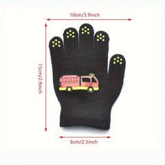 Kids Magic Elastic Gloves, Winter Warm Knitted Glove