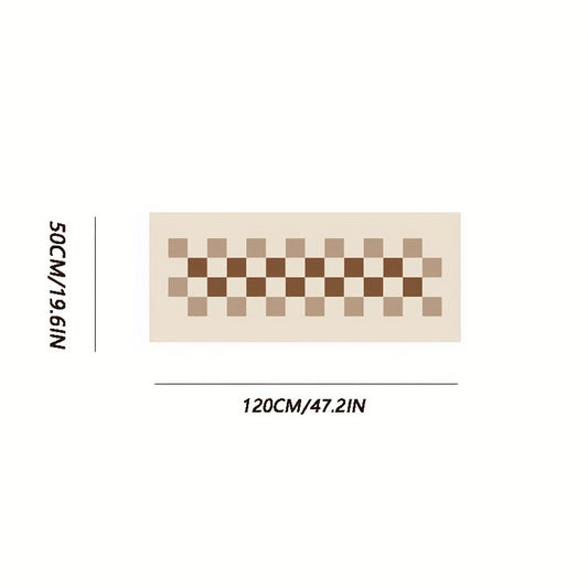 Checkerboard Area Rug Long Hallway Kitchen Mat Bath Mat