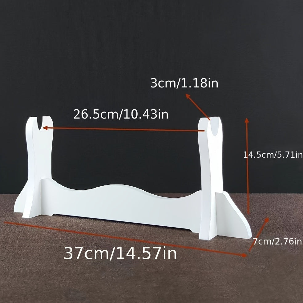 Japanese Samurai Sword Display Stand with Velvet Padding