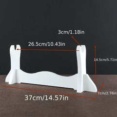 Japanese Samurai Sword Display Stand with Velvet Padding