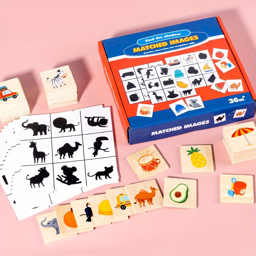 Toddler Shadow Matching Game Educational Puzzle Toy