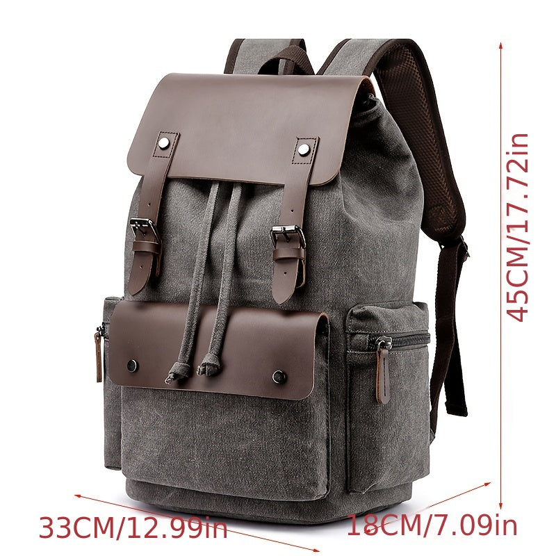 Retro Canvas Computer Bag Backpack Student School Bag Casual Backpack