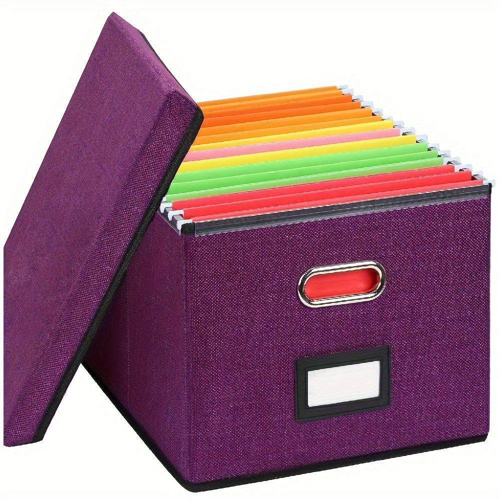 File Storage Box With Handles Portable Basket For Toys Documents Certificates