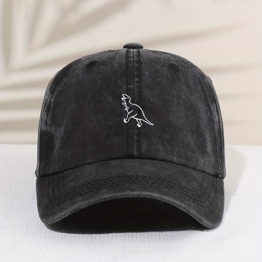Kids Dino Embroidery Baseball Cap Sunshade Hat