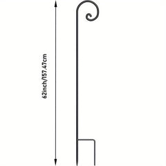 Shepherd Hook Iron Curled Hook For Hanging Bird Feeders Plant Hangers