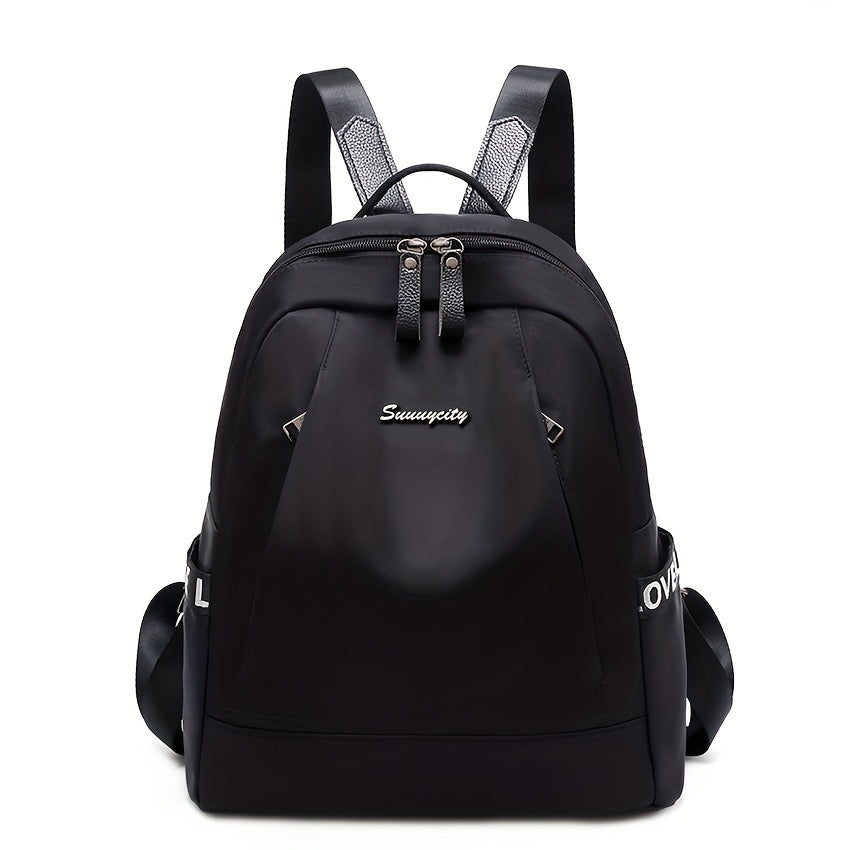Minimalist Solid Backpack All Match Storage Bag Women's Rucksack