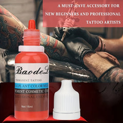 15ml Tattoo Ink Eyebrows Lips Eyeliner Pen Body Art Supply Pink