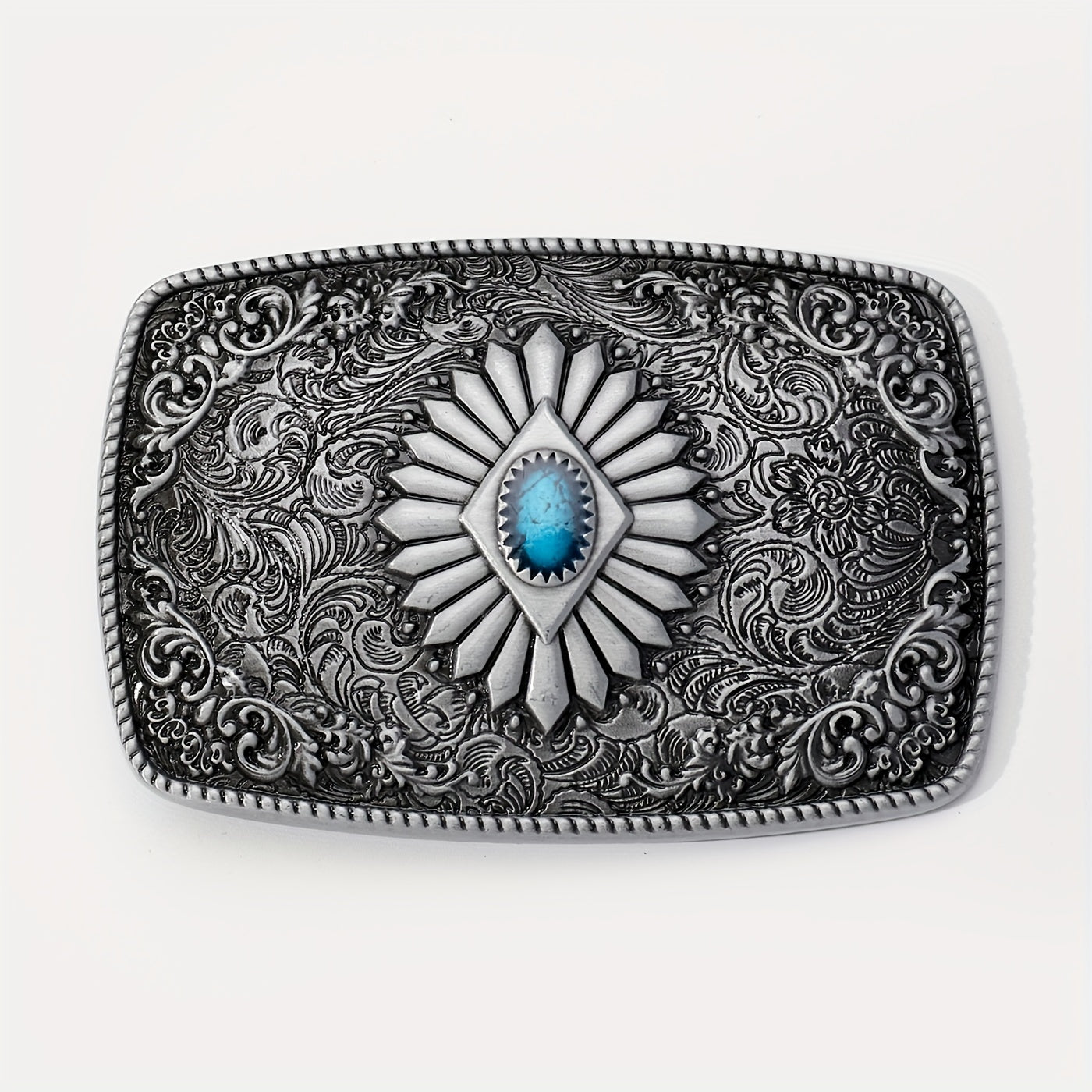 Western Carved Belt Buckle For Women & Men Vintage Jeans Accessories