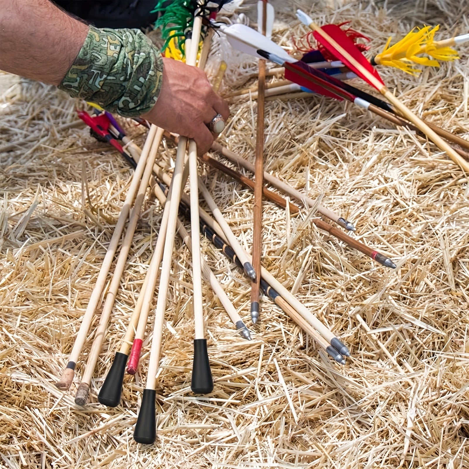 3pcs Rubber Arrows Points for Training