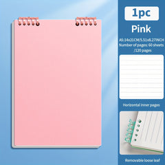 Spiral Notebook Journal Green Purple Pink Soft Cover Dividers