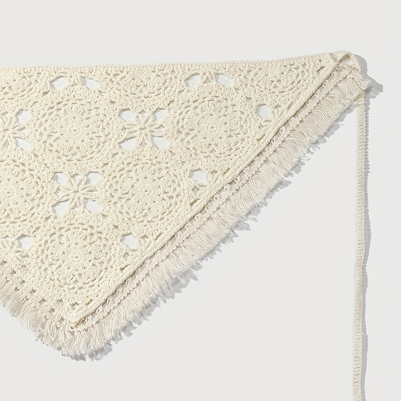 Solid Knitting Triangle Scarf Headband Hair Scarf Style Hair Accessories