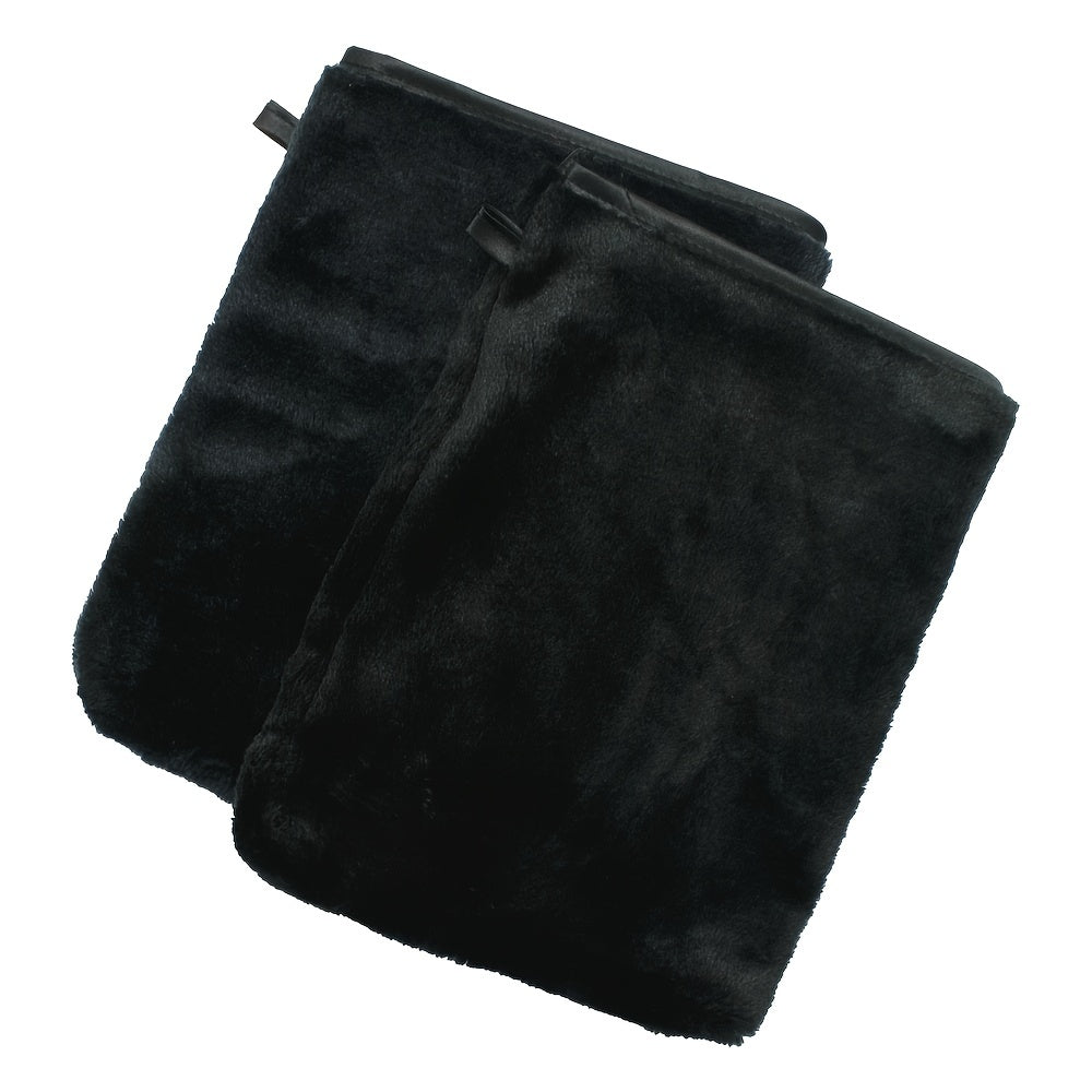 2 Pcs Makeup Remover Gloves Flannel Body Wash Mitts