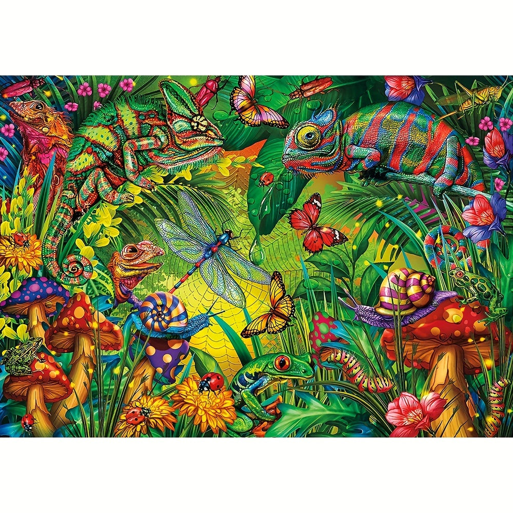 Chameleon Wooden Jigsaw Puzzle for Adults