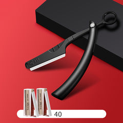 Professional Straight Edge Razor with 40 Blades