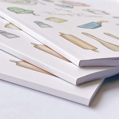 Large Size B5 Blank Recipe Book for 80 Recipes