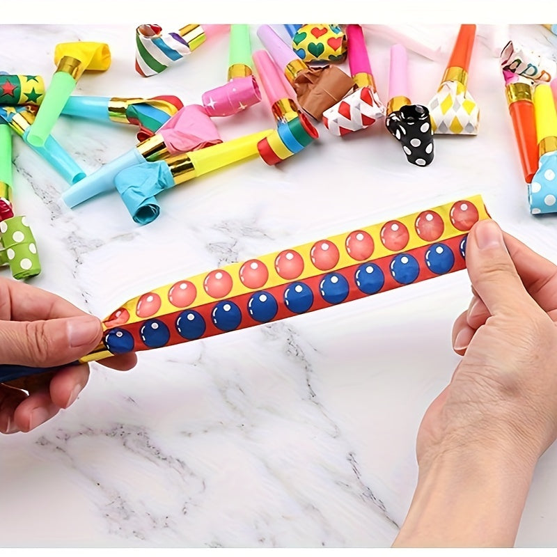 1pc Blowout Whistles Funny Party Blowouts Blowers Holiday Cheering Props