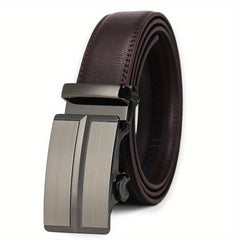 Men's Leather Belt Automatic Buckle High Quality Business Casual