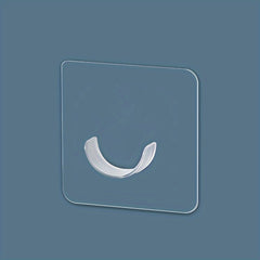 2pcs Telescopic Curtain Rod Fixing Bracket Adhesive Type