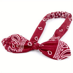 Vintage Boho Cross Knot Elastic Hairbands Non Slip Headbands