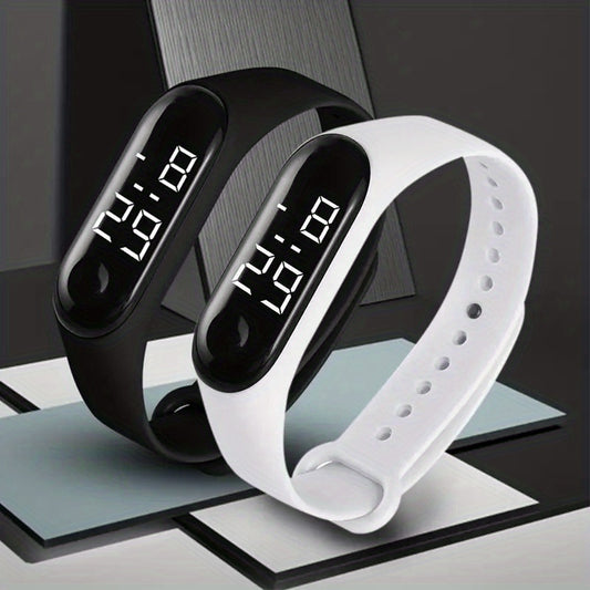 Waterproof Silicone LED Sports Watch for Kids