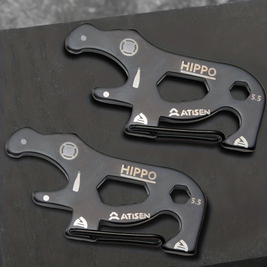 Hippo Shaped Key Buckle for Camping Hiking