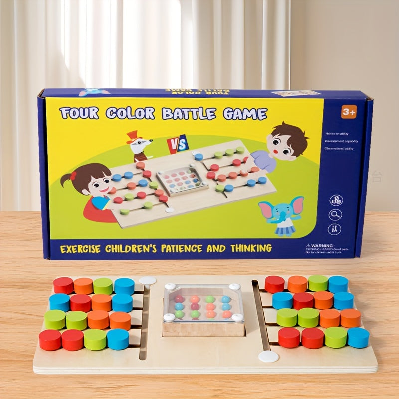 Wooden Logic Game for 2 Players, Improve Classification Cognition