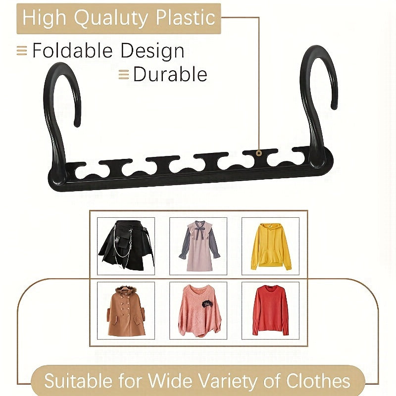 1pc Foldable Magic Hanger Multifunctional Connection Hook Storage