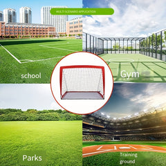 2pcs Portable Soccer Goal Bouncing Net Indoor & Outdoor Training Football Net