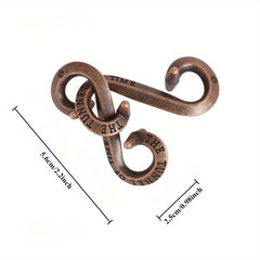 Classic Bronze Luban Locks Set - Logic Creativity Problem Solving