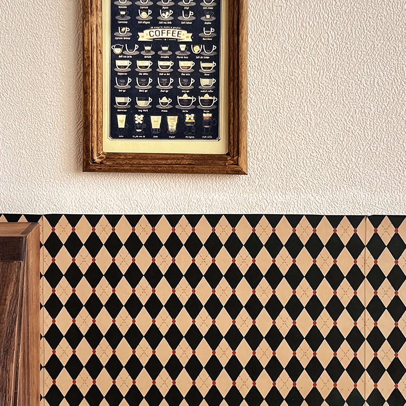 Self-Adhesive Dollhouse Wallpaper 1:6 1:12 Scale Stylish Patterns Festive Scenes
