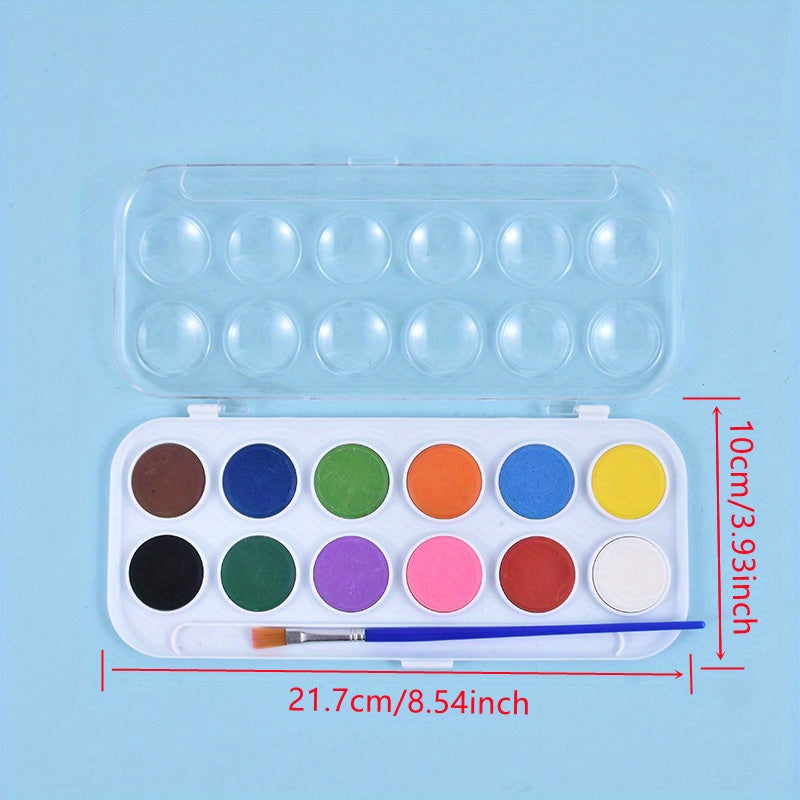 Watercolor Paint Set for Beginners - Art Learning Supplies Box