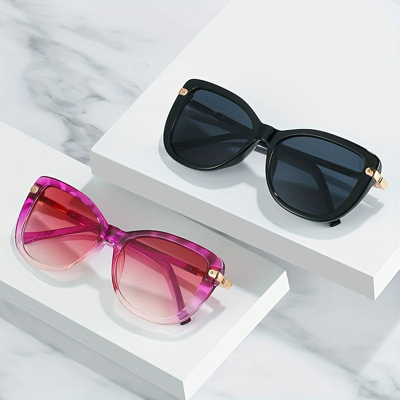 Y2K Cat Eye Sunglasses Casual Gradient UV400