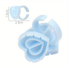 25-30pcs Glue Rings Smart Glue Cups Lash Glue Holder Ring Cup Eyelash Extensions