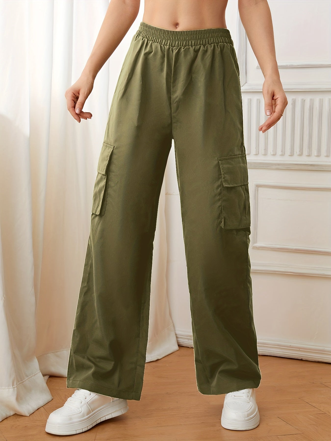 Cargo Pants Casual High Waist Pants Women's Clothing