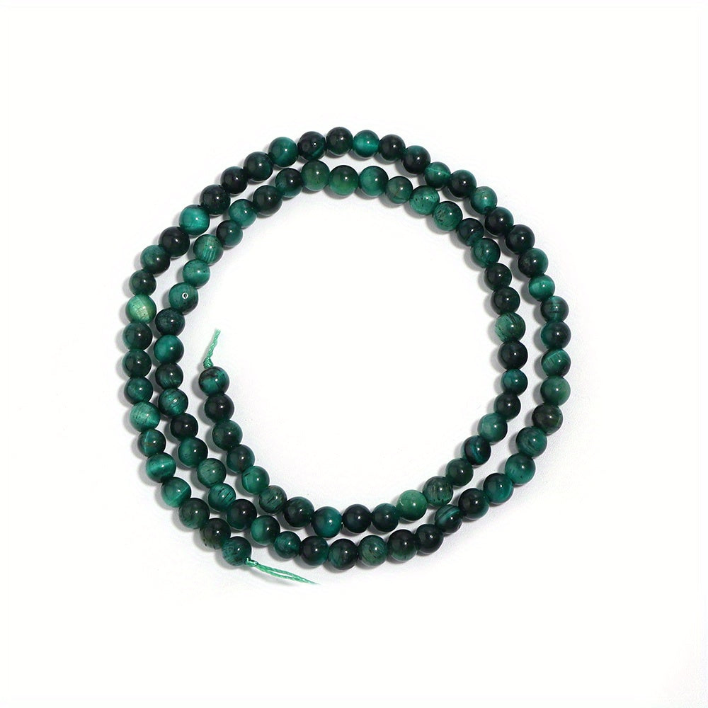 Green Tiger's Eye Stone Beads for DIY Jewelry Making 4-12mm
