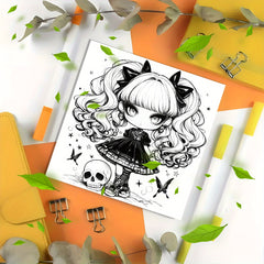 Gothic Coloring Book - 22 Pages - Thickened Paper - Unique Cover