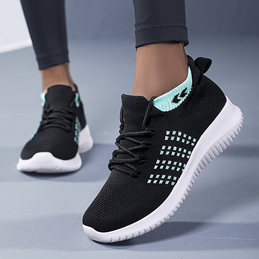 Women's Lace-up Casual Running Shoes Soft Sole Comfy Sneakers