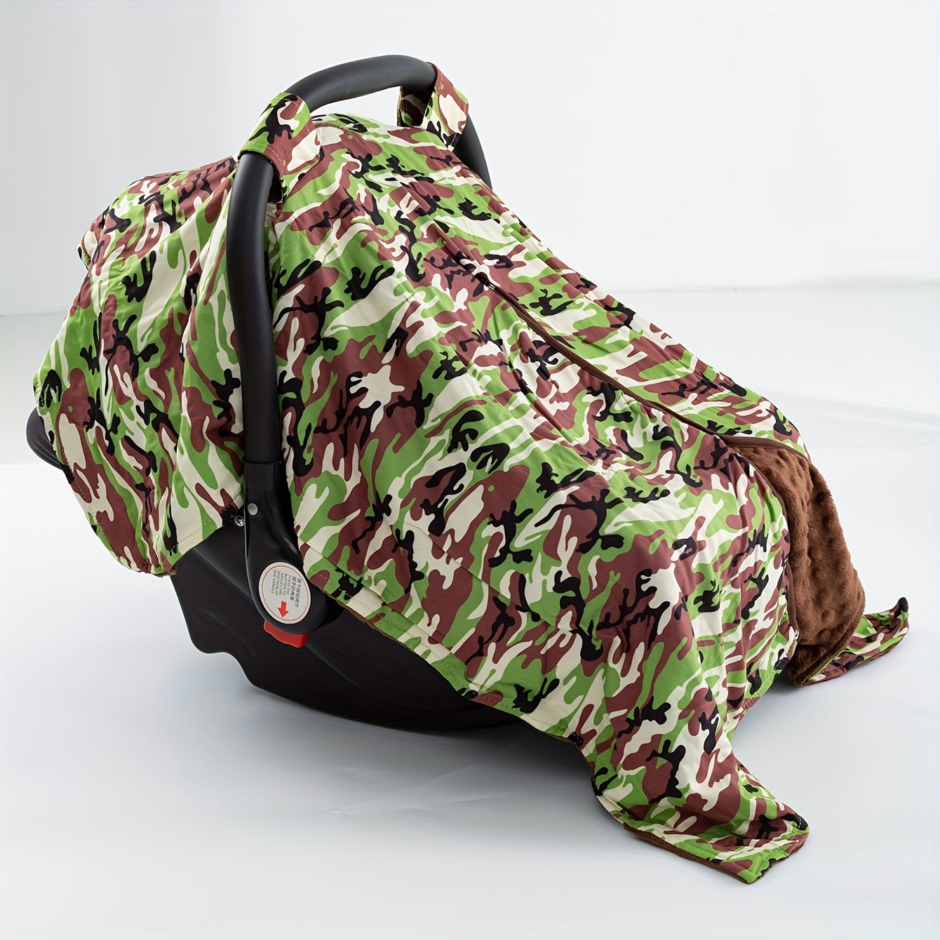 Camouflage Print Baby Car Seat Sunshade Cover
