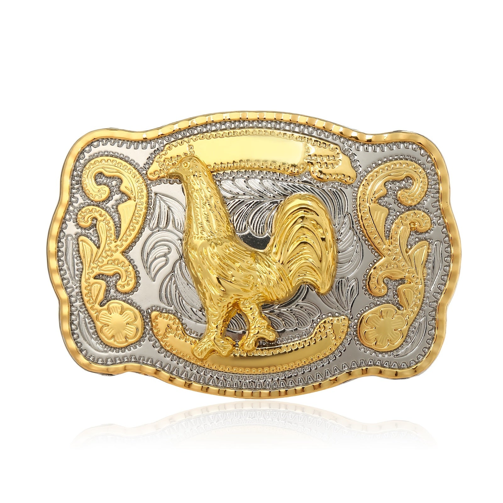 Western Cowboy Hip Hop Chicken Cow Belt Buckle