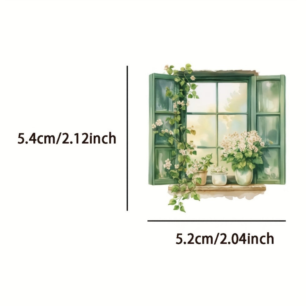 50 Pack Garden Theme Stickers for Laptop Phone Car Water Bottle Scrapbooking