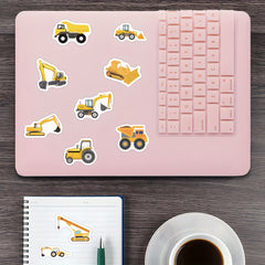 500pcs Engineering Vehicle Stickers Roll Vinyl Stickers For Scrapbook Journaling