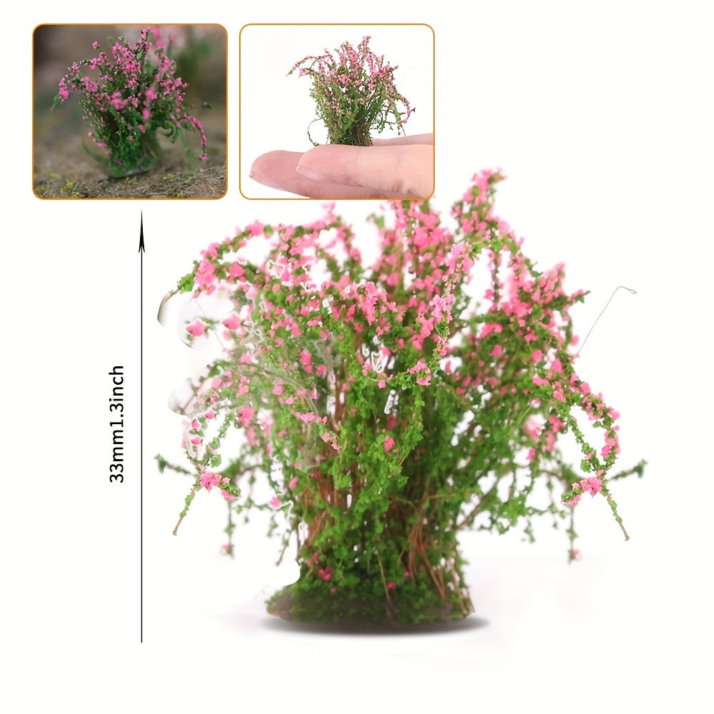 1 57inch Mini Craft Artificial Bush Flower Fairy Garden Home Houses Decoration