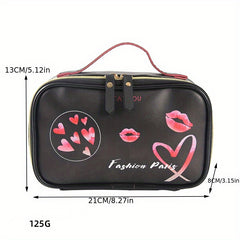 Striped Storage Bag Waterproof Makeup Bag Lightweight Travel Cosmetic Handbag