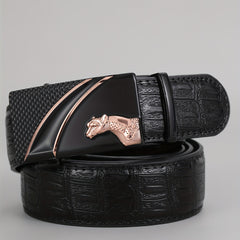 Men's PU Leather Automatic Buckle Belt