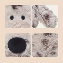 Plush Dog Toy Brown & Spotted Fun Stuffed Animal