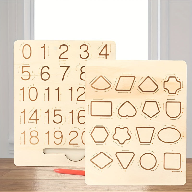 Montessori Wooden Alphabet Tracing Board Educational Toy for Kids