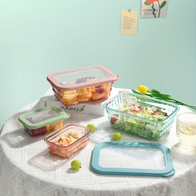 3pc Sealed Bento Box Large capacity Refrigerated Storage Box