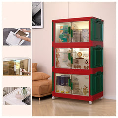 Foldable & Stackable Storage Box with Lid Large Capacity for Living Room