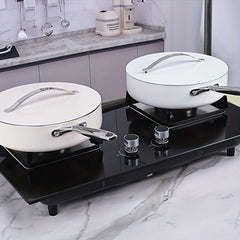 Non stick Pot Flat Bottom Deep Frying Wok With Lid