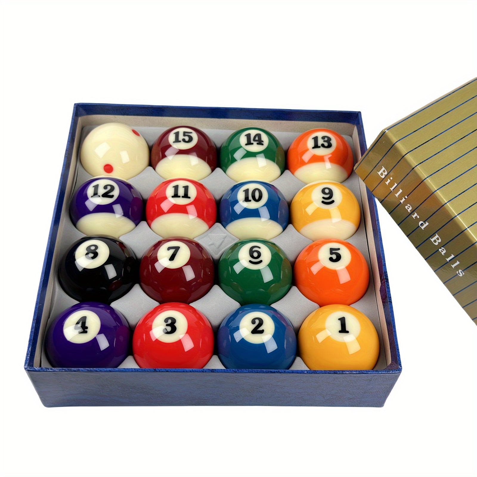 16 Billiard Pool Balls Set 2 1/4 Regulation Size